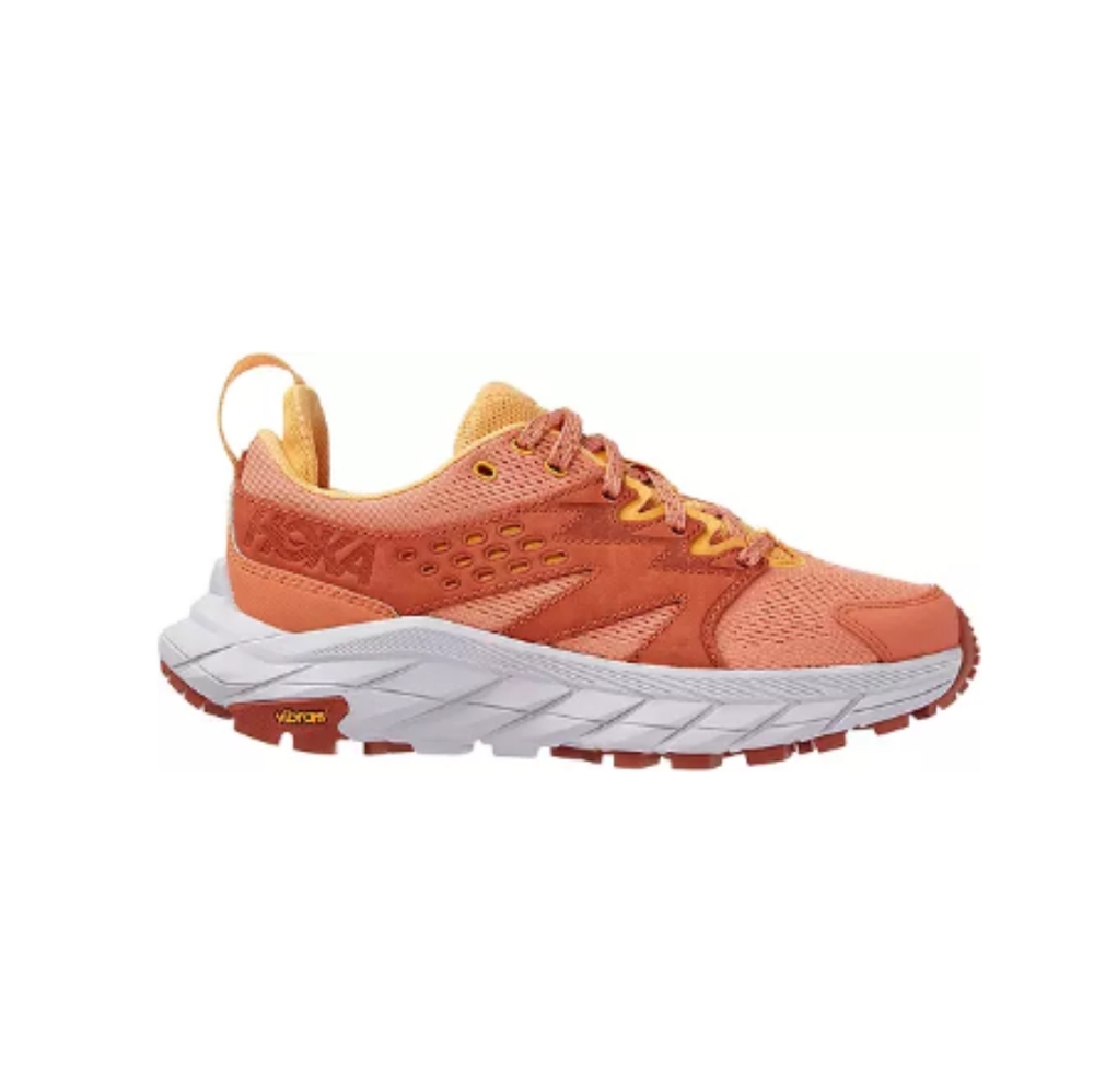 HOKA Women's Anacapa Breeze Low Trail Hiking Shoes. Color: Sun Baked/Yellow